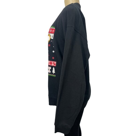 WinWin Unisex Black Christmas Sweater Sz M L - NWT - Picture 3 of 9